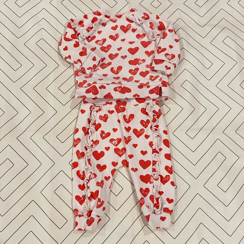 Molo Heart Sweatsuit Set